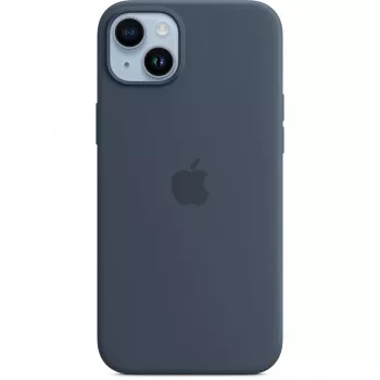 Silikona maciņš Apple iPhone 14 Plus MagSafe Storm Blue
