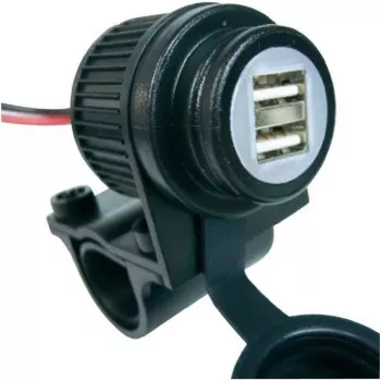 Albrecht 73700 āra lādētājs GPS viedtālruņa baterija 12-18V 5V 2 USB