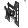 Sienas stiprinājums televizoram/monitoram MACLEAN MC-719, ekrāniem līdz 68,6 cm (27 collas), maks. 15 kg, VESA 100x100, melns