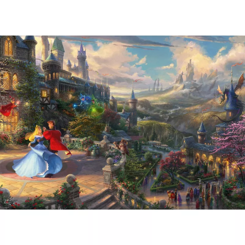 Puzle Schmidt Spiele Thomas Kinkade Studios Disney Dreams Collections Sleeping Beauty 1000 gab.