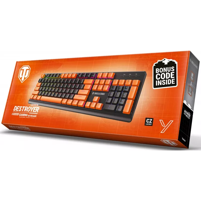 Mehāniskā tastatūra YENKEE DESTROYER WT300 ar apgaismojumu ierobežotā izlaidumā