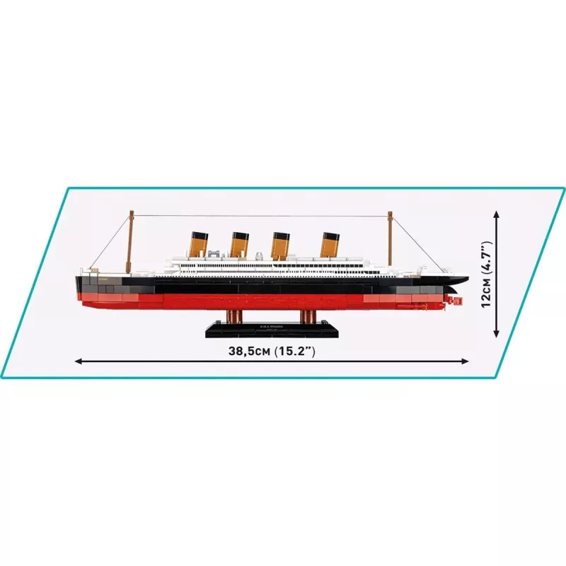 Konstruktoru komplekts Cobi R.M.S. Titanic modelis 593 gabali COBI-1680 — mēroga modelis būvbloki