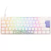 Ducky One 2 Pro Mini Balts Edition spēļu tastatūra, RGB LED - Cherry Sudraba