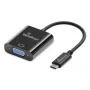 USB-C uz VGA video pārveidotājs MediaRange MRCS229 20 cm — melns kabeļa adapteris
