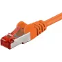Wentronic Goobay CAT 6 komutācijas kabelis, S/FTP (PiMF), oranžs, 7,5 m - LSZH bez halogēna, varš (93477)