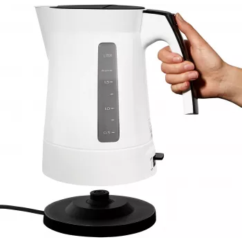 Elektriskā tējkanna Melitta Enjoy Aqua 1,7 L 2400 W melna balta