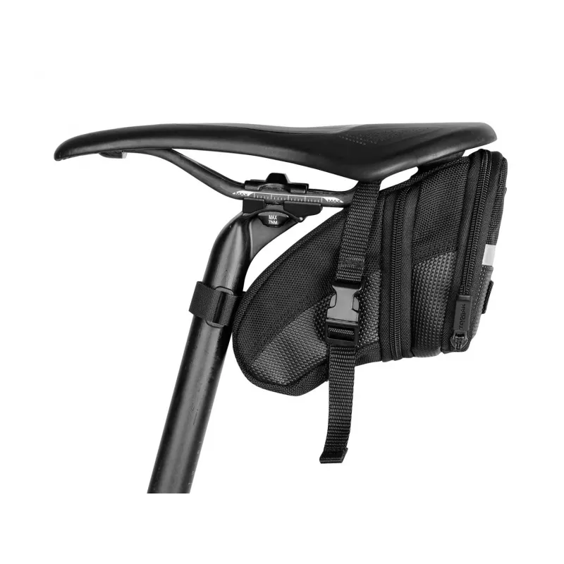 Sēdekļa soma TOPEAK Aero Wedge Pack Medium — kompakta zemseglojuma velosipēda glabātuve