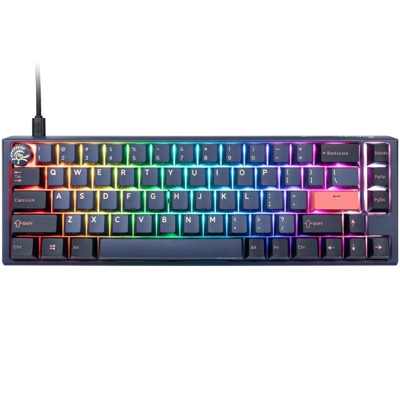 Ducky One 3 SF tastatūra, Gaming, USB, QWERTY, angļu, zila
