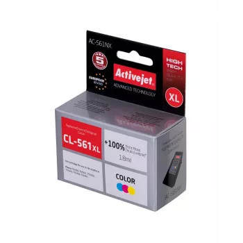 Activejet AC-561NX tinte (aizstāj Canon CL-561XL; Supreme; 18 ml; Krāsa: ciāna, fuksīns, dzeltena)