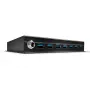 Lindy 7 pieslēgvietu USB 3.0 metāla centrmezgls, USB 3.2 Gen 1 (3.1 Gen 1) Type-A, 5000 Mbit/s, melns, 0.8 m, 185 mm, 75 mm