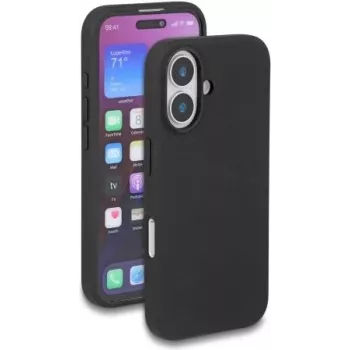 Aizsargājošs mīksti taustāma silikona maciņš DELOCK iPhone 16 — melns