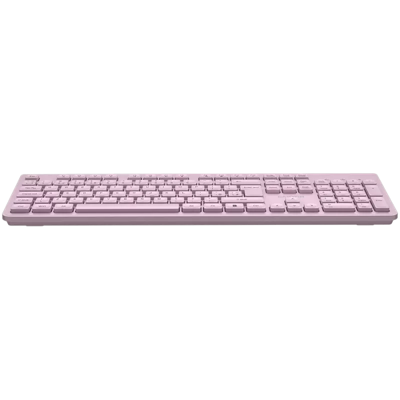 Bezvadu tastatūra CANYON HKB-W01 — kompakts rozā izkārtojums, UK/US taustiņu vāciņi