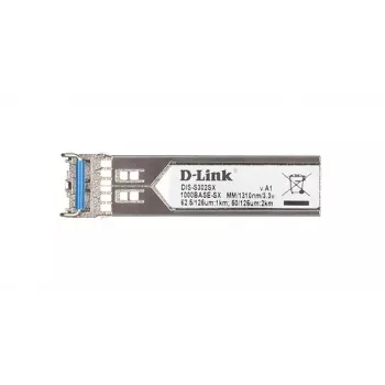 D-Link 1-porta Mini-GBIC SFP uz 1000BaseSX Rūpnieciskais raiduztvērējs