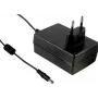 Strāvas adapteris MEAN WELL GSM25E24-P1J Indoor 25W Melns
