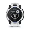 Viedpulkstenis GARMIN Instinct 2 45 mm, MIP 0,9 collas (176×176), GPS, saules enerģija, silikona siksniņa zila/balta