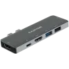 Canyon DS-5 USB 2.0 Type-C pelēks SD karšu lasītājs 60 Hz