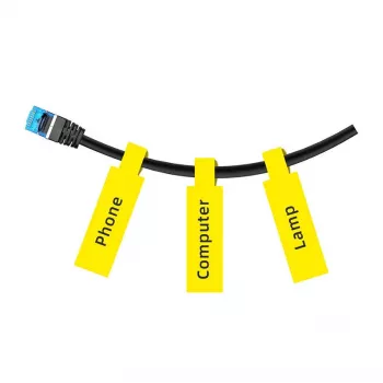 NIIMBOT termoetiķetes 12,5×74+35 mm, rullis ar 65 etiķetēm, dzeltenas