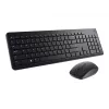 DELL klaviatūra un pele - KM3322W - ukraiņu (QWERTY), pilna izmēra (100%), bezvadu, RF Wireless, QWERTY, melna, iekļauta pele