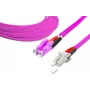 Lightwin augstas kvalitātes dupleksais optiskās šķiedras komutācijas kabelis - MM OM4 - LSH - LC (LDP-50 LSH-LC 3.0 OM4)