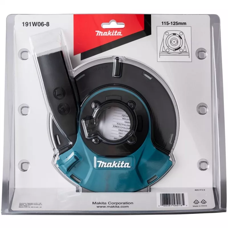 Putekļu nosūkšanas pārsegs slīpēšanai 115/125 mm