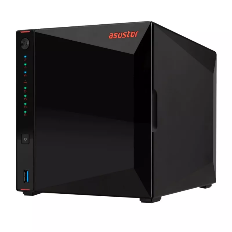 Asustor AS5404T NAS/krātuves serveris Intel® Celeron® N5105 4 GB DDR4 0 TB ADM Melns
