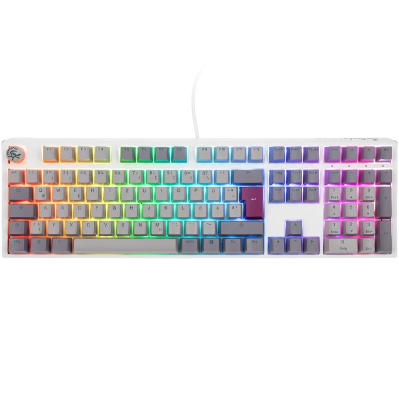 Ducky One 3 RGB tastatūra Spēlēm USB QWERTY ASV angļu Pelēka