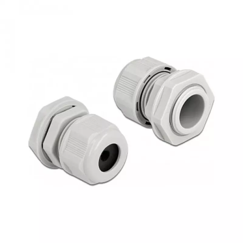 Kabeļu blīvslēgs DeLOCK 60364 pelēks plastmasas 2 gab.