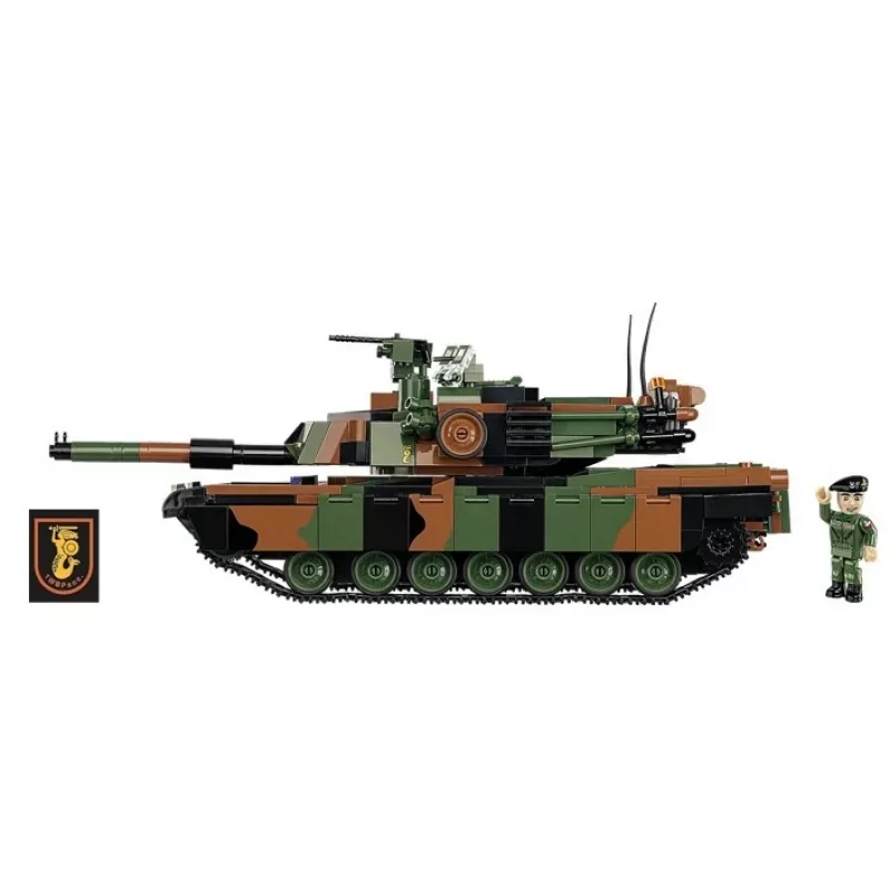 Konstrukciju komplekts Cobi M1A2 SEPV3 Abrams modelis ar 1065 ķieģeļiem