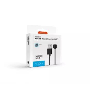 Uzlādes kabelis FIXED Xiaomi Mi Band 5/6/7 — USB-A uz patentētu savienotāju, 1 m