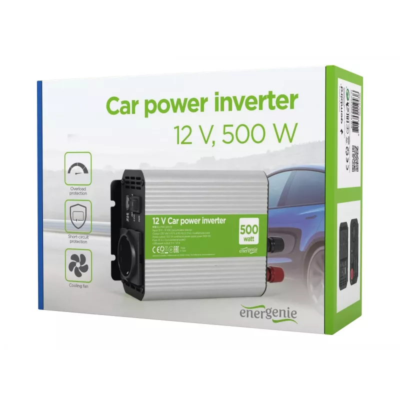 Automašīnas sprieguma pārveidotājs 12V 500W
