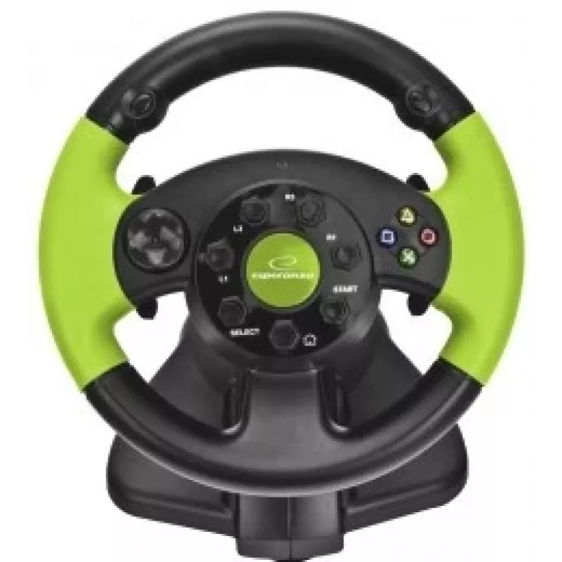 Vadu spēļu kontrolieris ESPERANZA EG104 priekš PlayStation 3 un Xbox 360, melns/zaļš