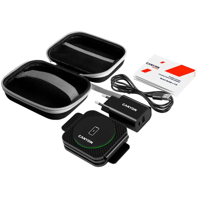 Charger Canyon WS-305 Melns Fast charging Input voltage 9/12 V