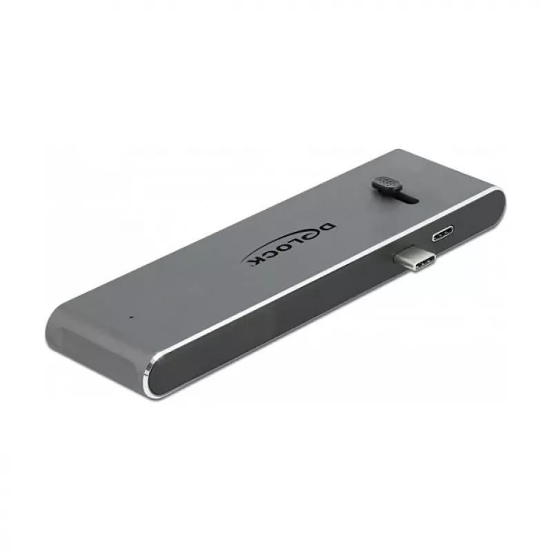 Dokinga stacija DeLOCK Dual USB Type-C ar HDMI, USB 3.2, SD, PD 3.0