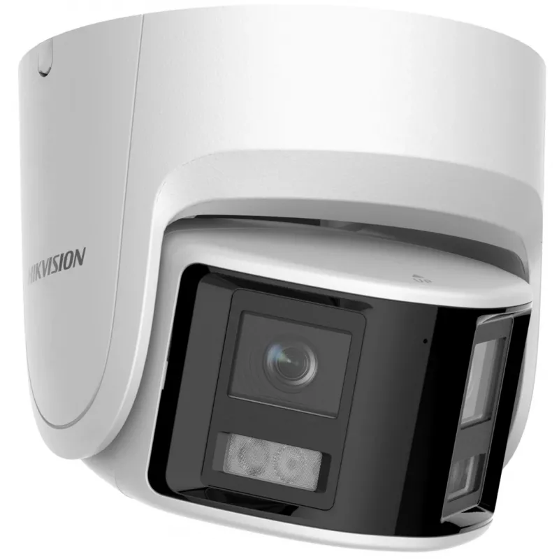 IP novērošanas kamera Hikvision DS-2CD2346G2P-ISU/SL 4MP kupola, 2,8 mm objektīvs, 180° redzes lauks, IR 30 m, IP67, PoE/DC