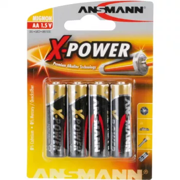Vienreizlietojamā baterija Ansmann Mignon AA LR6 x4