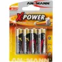 Vienreizlietojamā baterija Ansmann Mignon AA LR6 x4