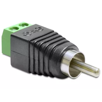 RCA savienotāju adapteris DeLOCK 65417 Melns Zaļš Sudrabains