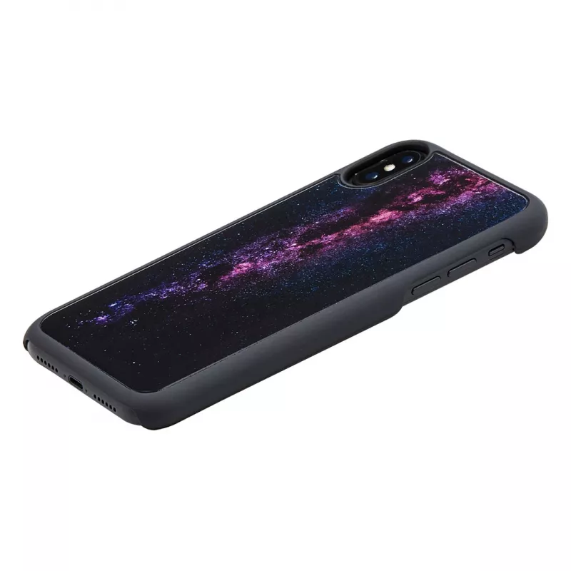 Viedtālruņa maciņš iKins iPhone XS / iPhone XS Max — piena ceļa melns
