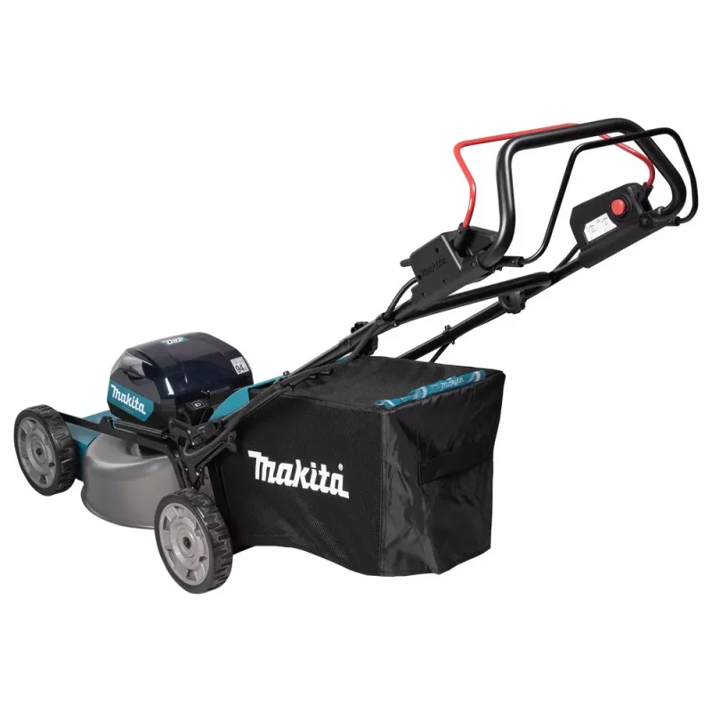 Makita LM001GZ zāles pļāvējs Stumjamais zāles pļāvējs Akumulators Melns, zils