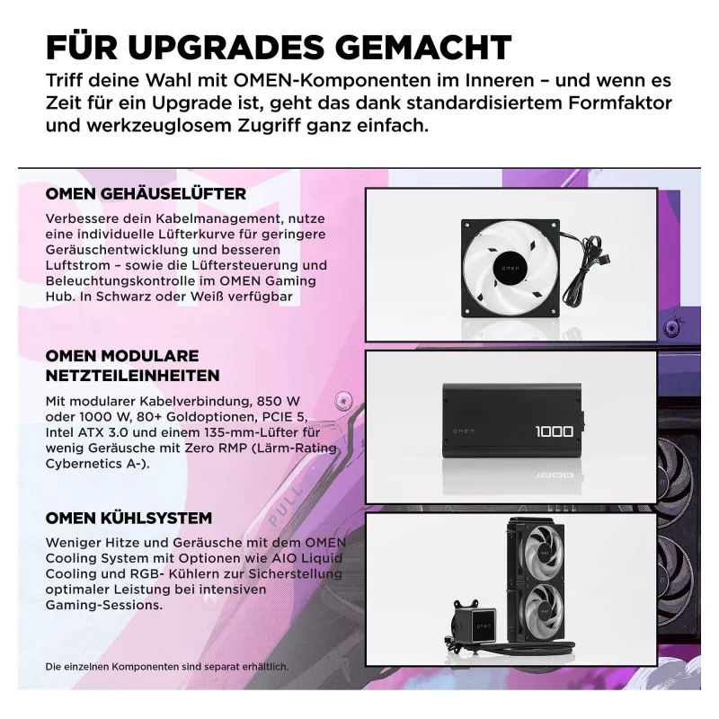 HP OMEN 35L GT16-1471ng spēļu dators – Ryzen 7 9800X3D, 32GB RAM, 2TB SSD, RTX 5080, Win 11 (CH8X4EA#ABD)