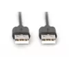 Assmann USB savienojuma kabelis. tips A M/M. 3.0m. USB 2.0 saderīgs. UL. bl (AK-300100-030-S)