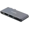 CANYON centrmezgls DS-5 5in1 Thunderbolt 3 4k Space Grey