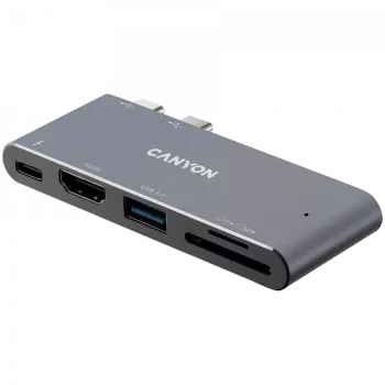 CANYON centrmezgls DS-5 5in1 Thunderbolt 3 4k Space Grey