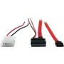 Inter-Tech - SATA adapteris - Slimline SATA uz iekšējo barošanas avotu, 4 kontaktu, SATA - 15 cm - sarkans (88885323)