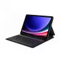 Planšetdatora folija maciņš Inateck N0028_Melns priekš Galaxy Tab A9+/A9 Plus 11 collas (27.9 cm) — 3 statīva režīmi, Bluetooth