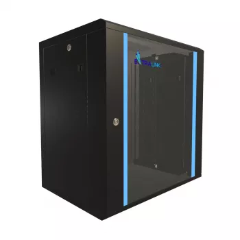 Sienas skapis Extralink Extralink Rackmount cabinet 12U 600x450 Melns