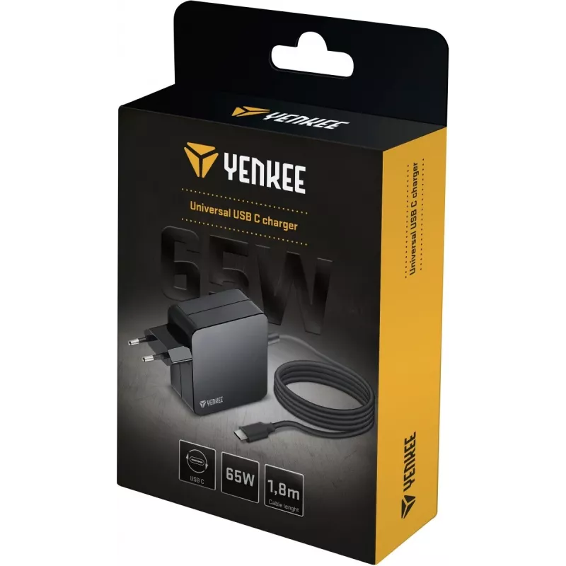 Universāls barošanas bloks / Viedtālrunis / Planšete / Klēpjdators / Lādētājs Power Delivery USB C 65W 1,8m