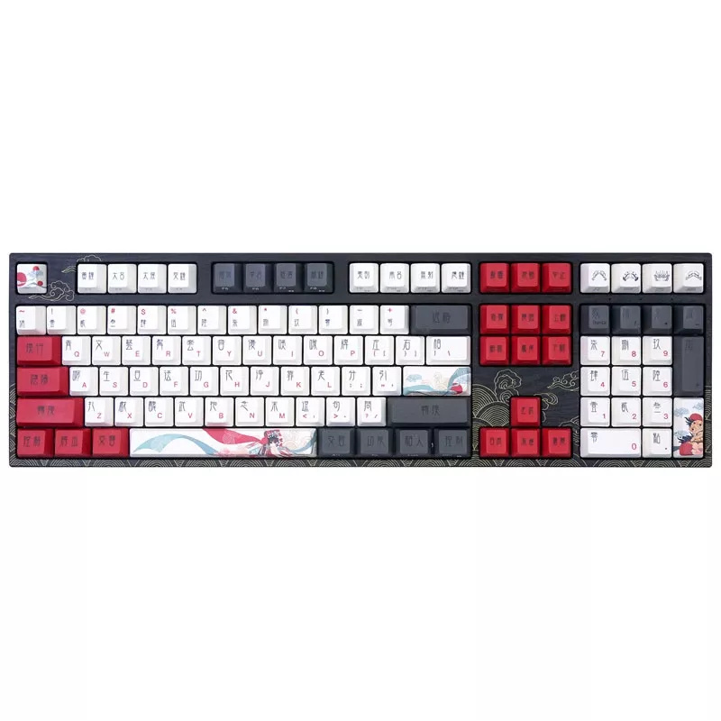 Mechanical Gaming tastatūra Triton Varmilo VEA108 Beijing Opera, MX Brown slēdži, balta LED, US izkārtojums