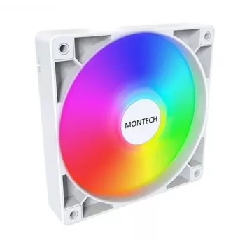 Montech GF120 V2 ARGB datora korpusa ventilatora modulis 12 cm balts 3 gab.