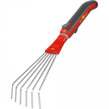 Garden rake Sourcing LD-M/ZM 015 — steel teeth, red, medium size
